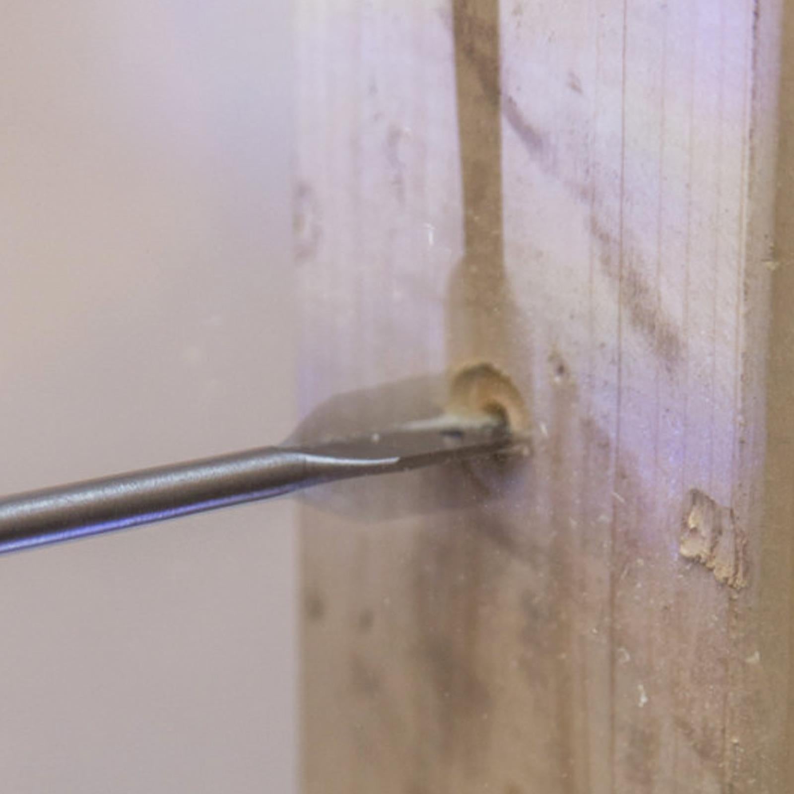 Bluespot 10pc Flat Wood Drilling Drill Bit Set 6-32mm 12" Extension Shank Hex Key Cutting