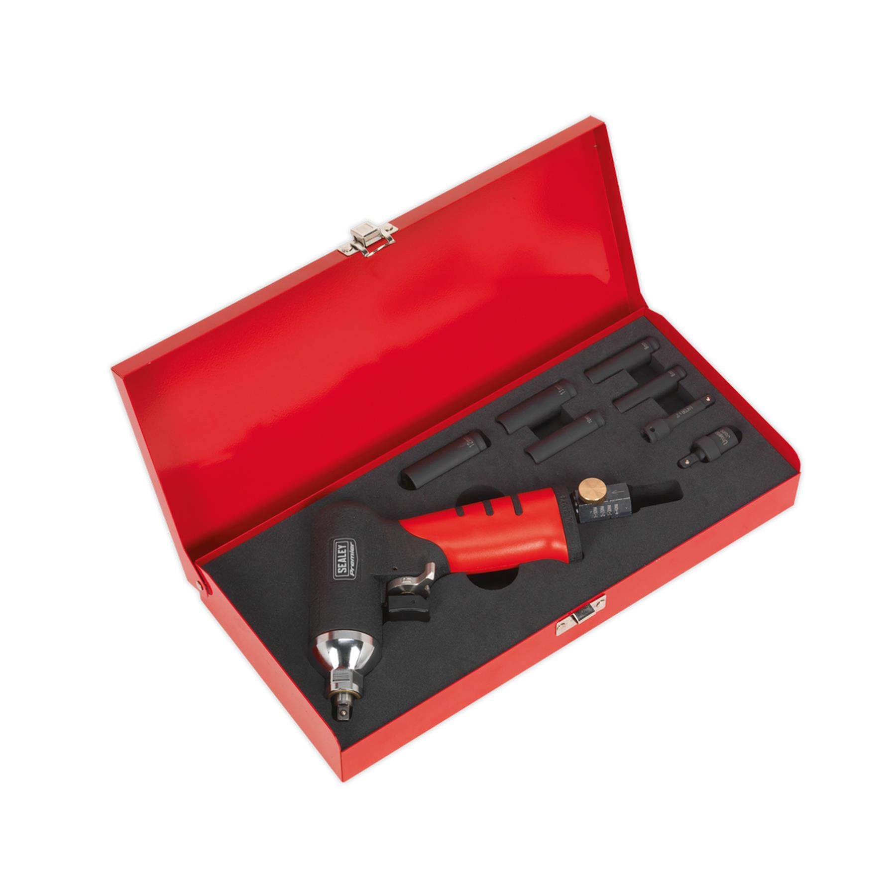 Sealey Air Impact Wrench 1/4"Sq Drive Diesel Glow Plug Kit