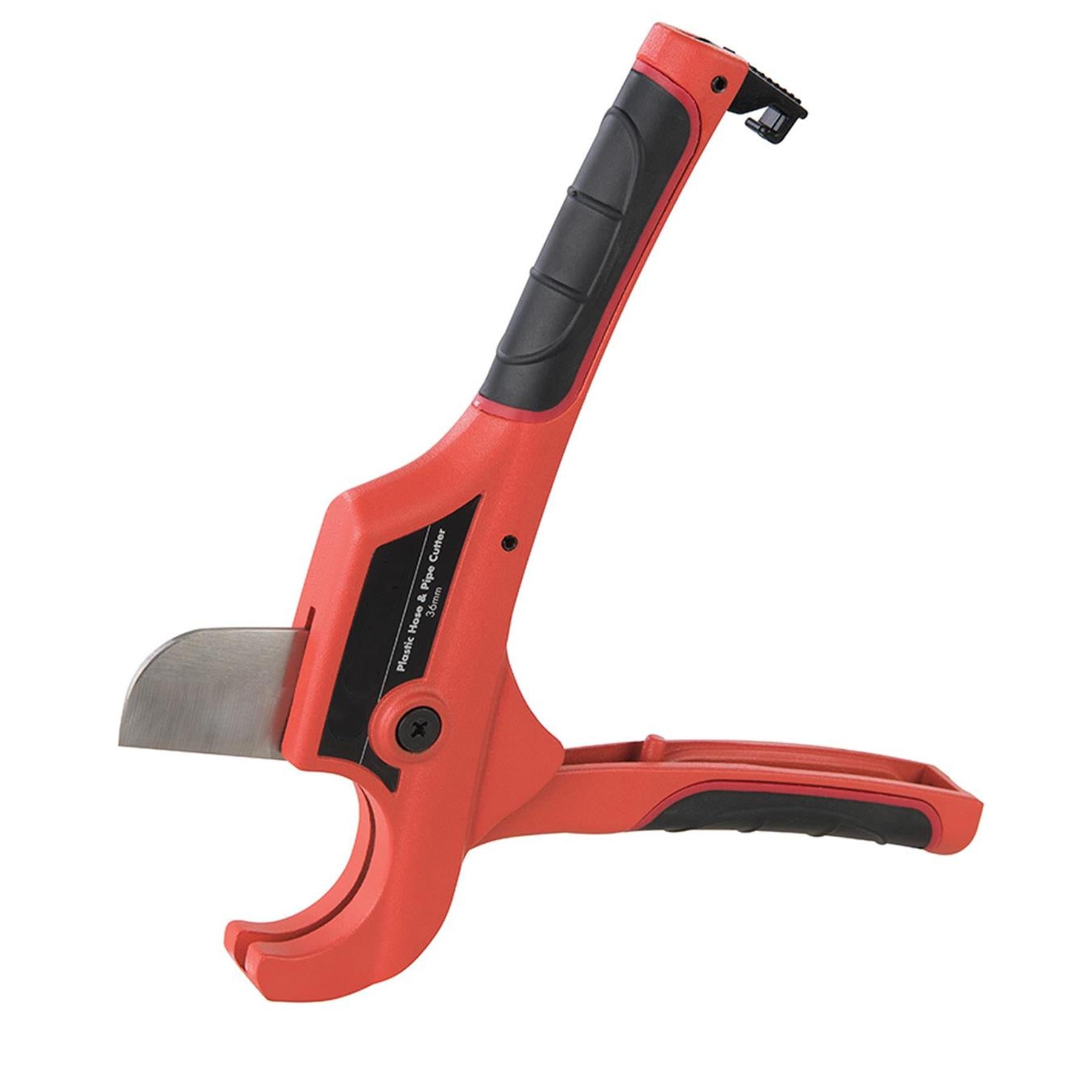 Ratchet Action 36/mm Plastic Pipe Cutter Plumbing Tool PVC Water Tube Hose