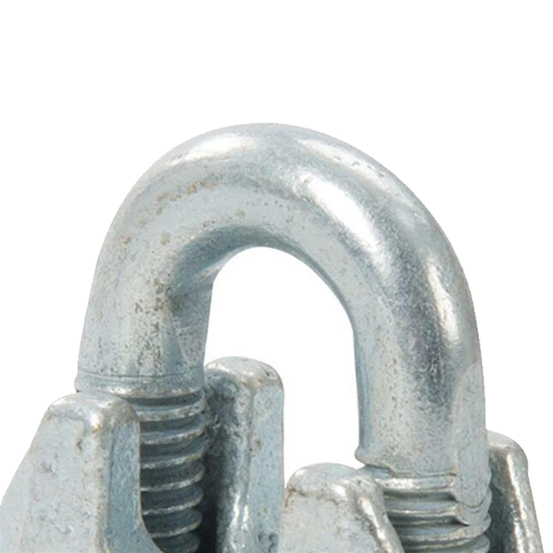 5x Wire Rope Grips Clamp M10 U Bolts Fitting Cable Cord Tie Heavy Duty Steel