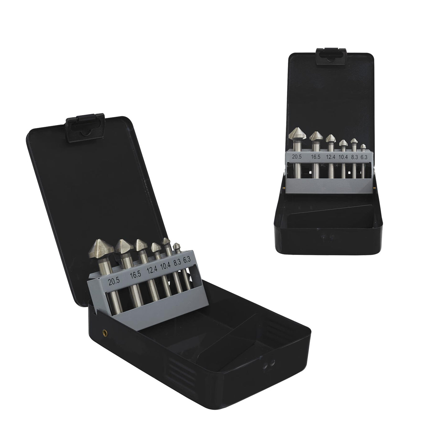 Sealey Countersink Bit Set 6pc 3 x V Flutes Drill Woodwork 6.3-20.5mm Joinery