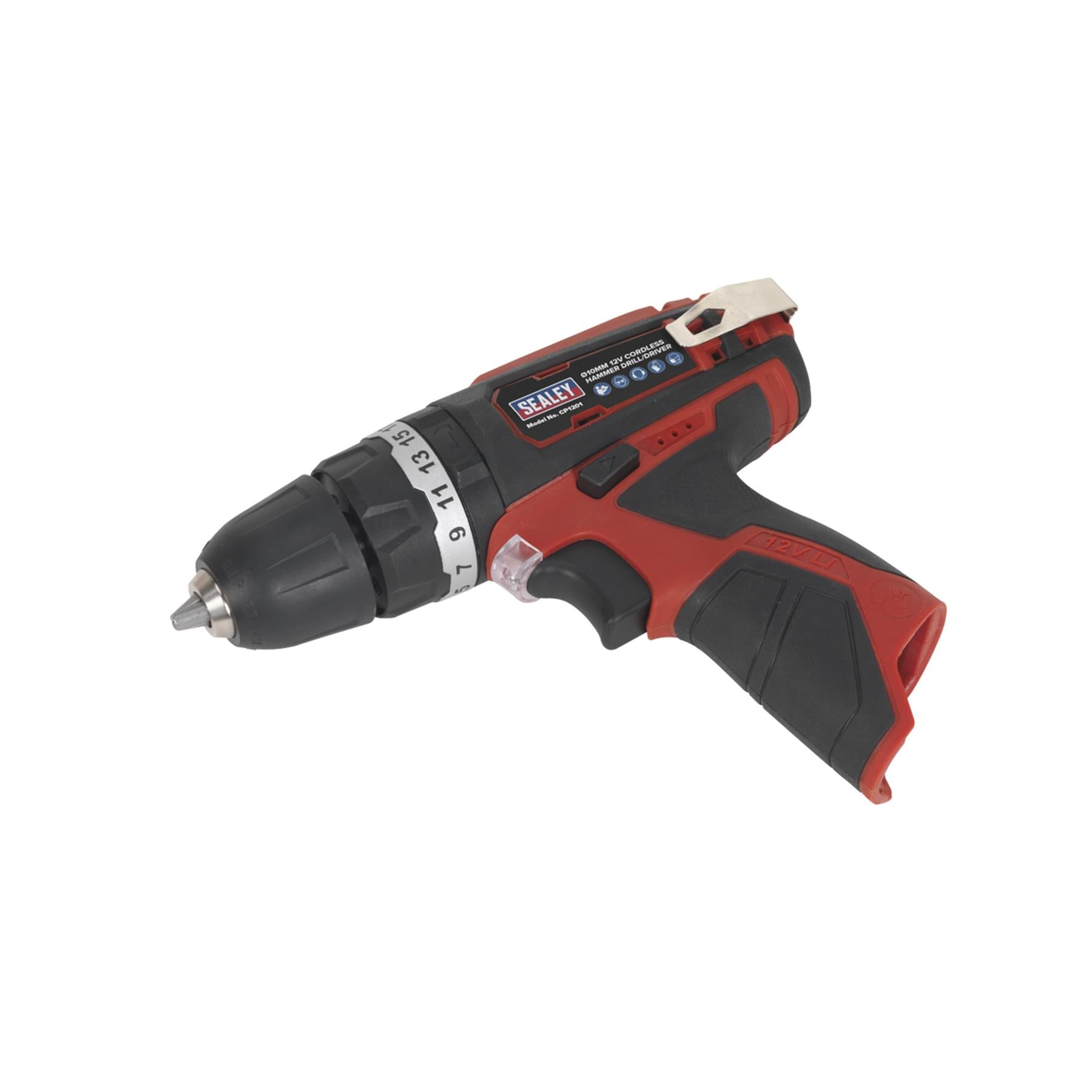 Sealey Cordless Hammer Drill/Driver Ø10mm 12V Lithium-ion - Body Only