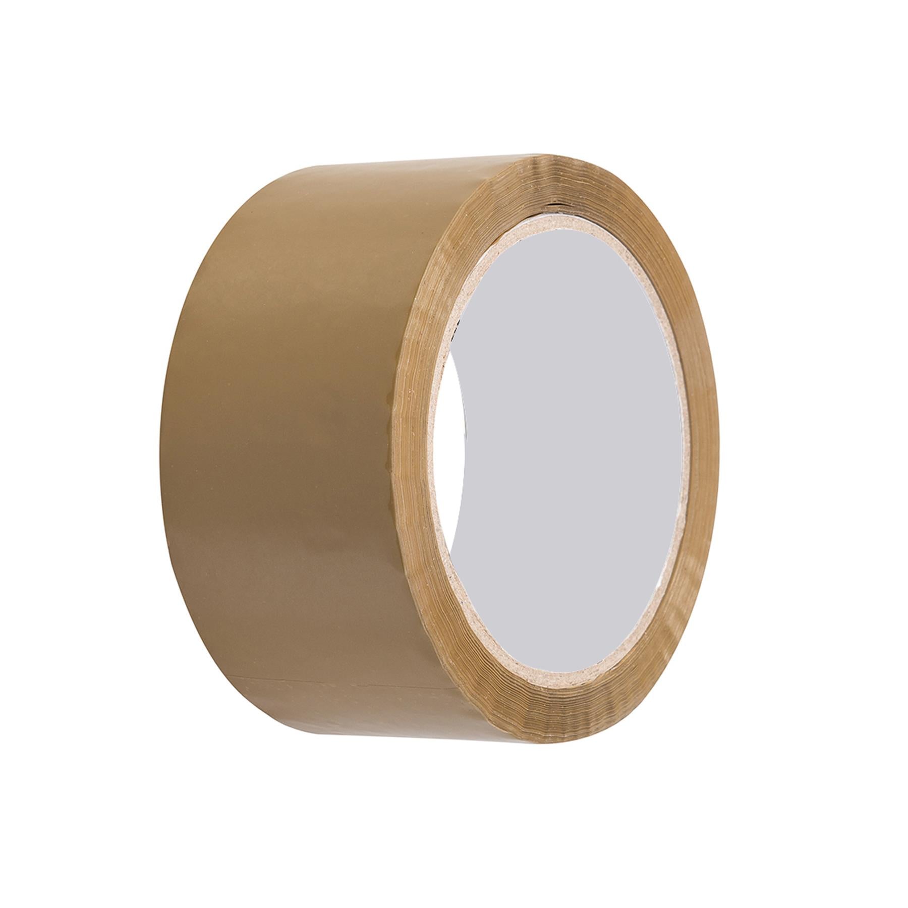 Fixman Brown 6pk Parcel Packing Tape Carton Sealing 48mmX66m Cellotape Packaging