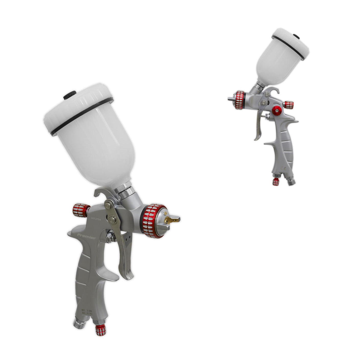 Sealey HVLP Gravity Feed Touch-Up Spray Gun 1mm Set-Up