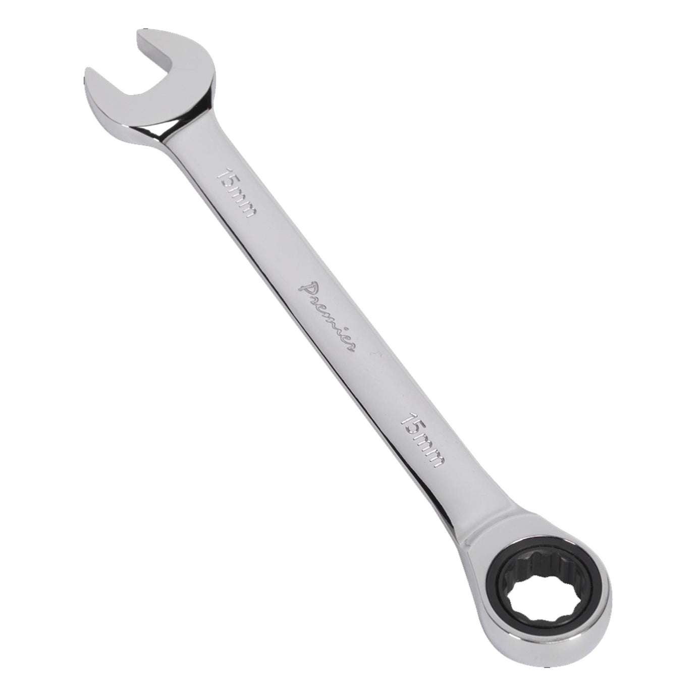 Sealey Ratchet Combination Spanner 15mm Chrome Vanadium steel