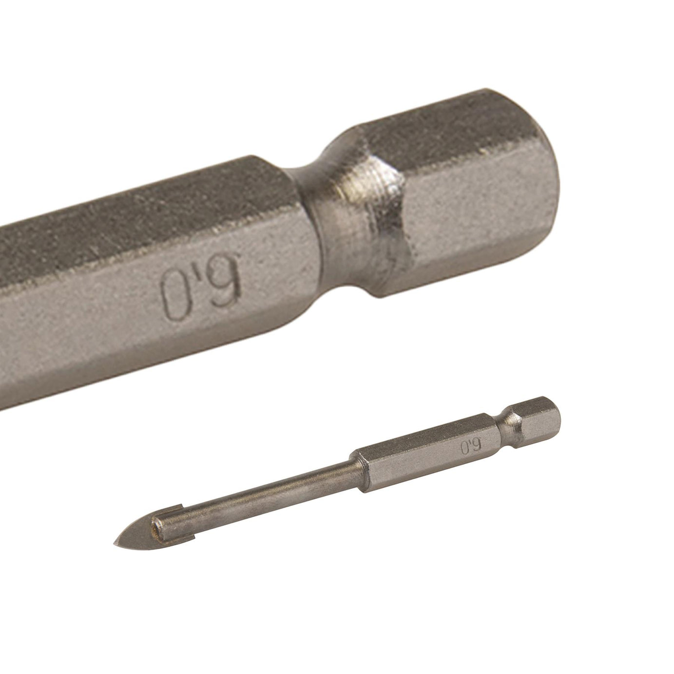 (5mm) Tile Glass Drill Bits Tungsten Carbide 1/4" Hex Shank Spear-Headed