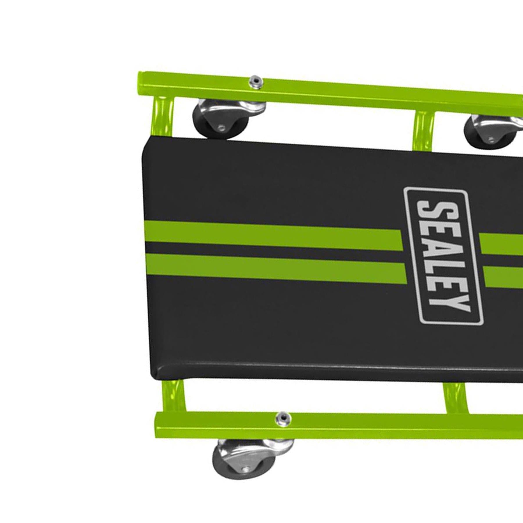Sealey 36" American-Style Creeper Steel Frame & 6 Wheels - Hi-Vis