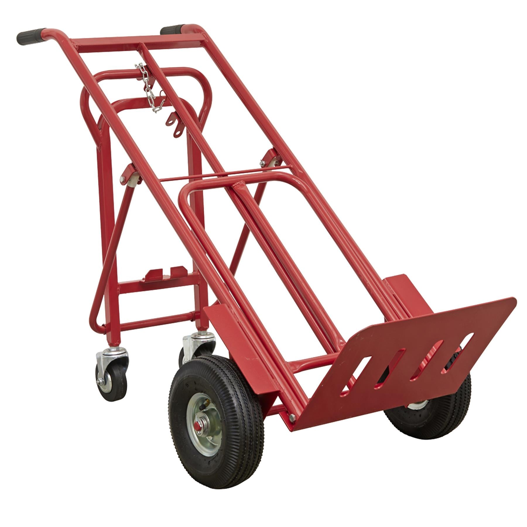 Sealey Sack Truck 3-in-1 with Pneumatic Tyres 250kg Capacity