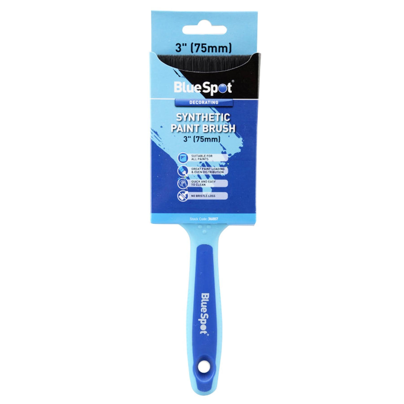 BlueSpot Synthetic Smoothglide Professional Paint Brush 3" (75mm)