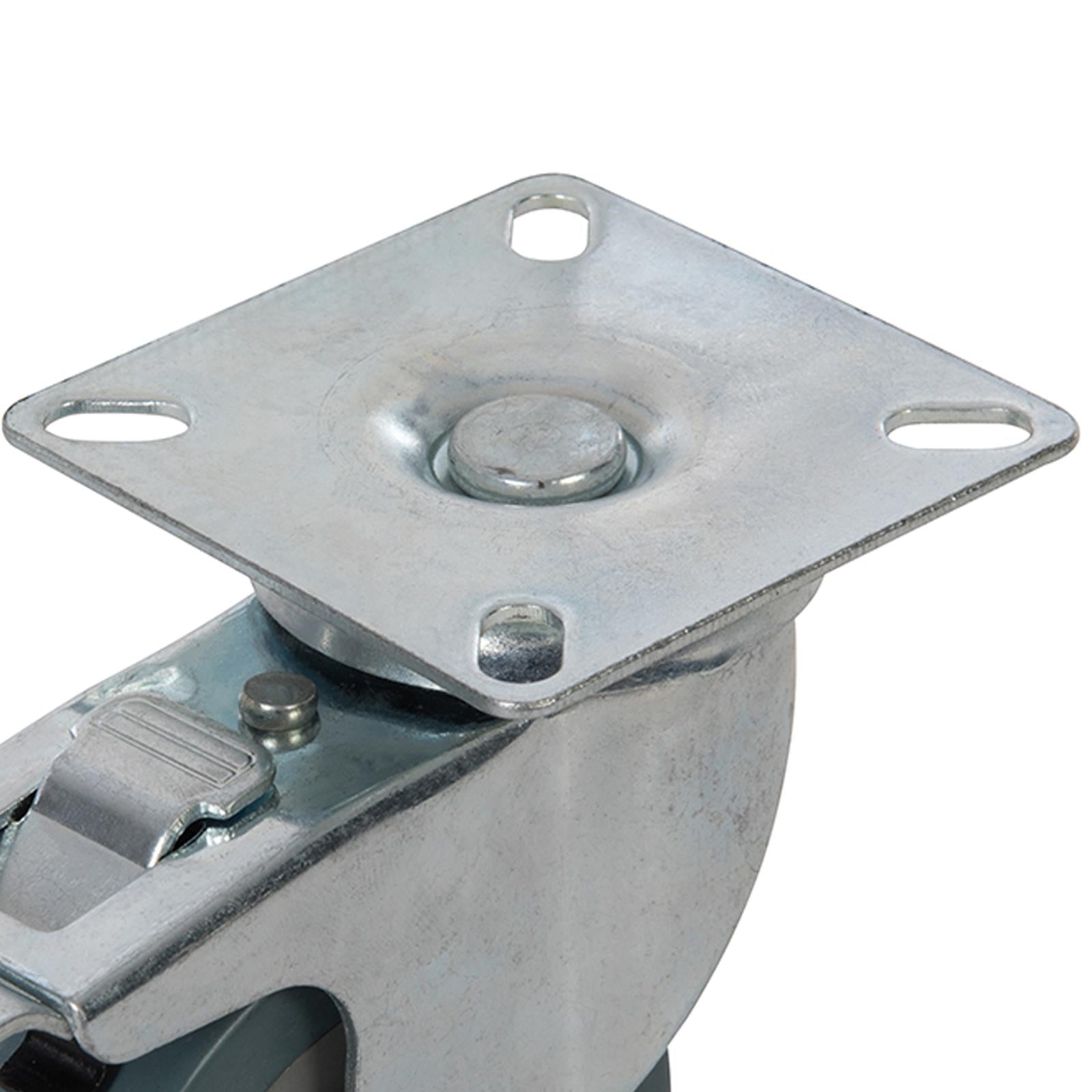 Heavy Duty Swivel Rubber Castor Caster Wheels Cart Wheel 75mm 6 PC