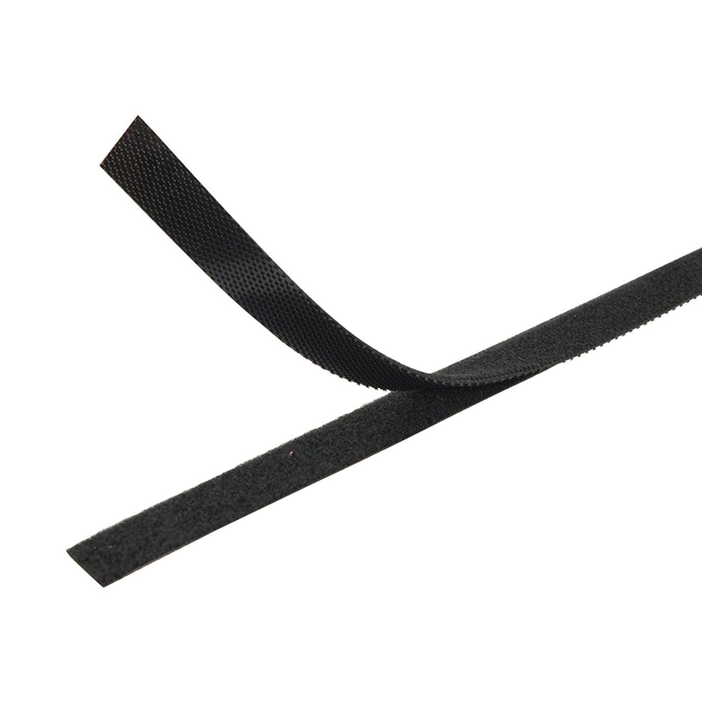 Self-Wrap Hook & Loop Tape Black - 10mm X 25M Double-Sided 100% Nylon Reusable
