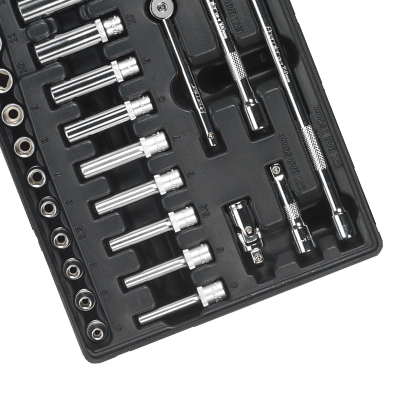 Sealey Tool Tray with Socket Set 43pc 1/4"Sq Drive