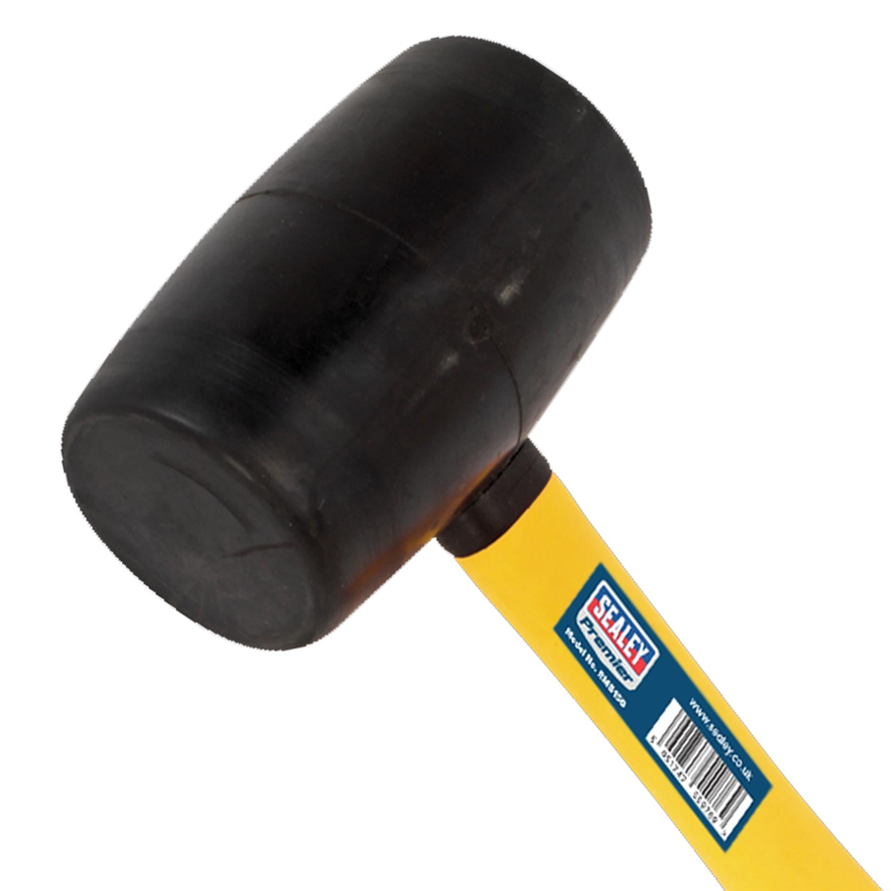 Sealey Rubber Mallet 2lb with Fibreglass Shaft