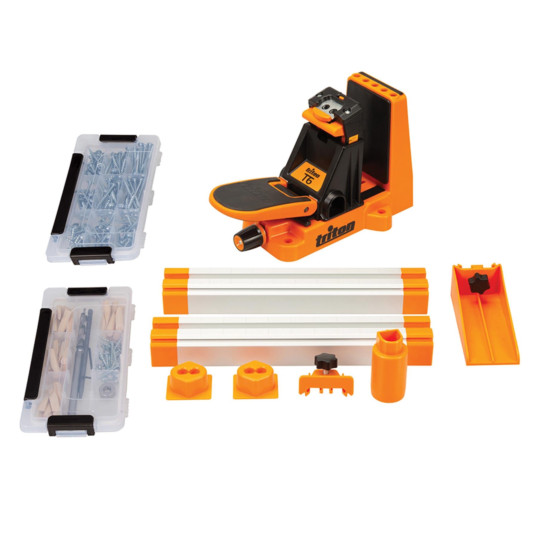 T6 Pocket-Hole Jig Master Set 12pce Bench-mounted Jig T6PHJM