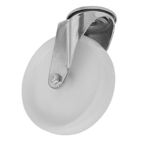 Sealey Heavy-Duty Nylon Bolt Hole Castor Wheel �100mm - Trade