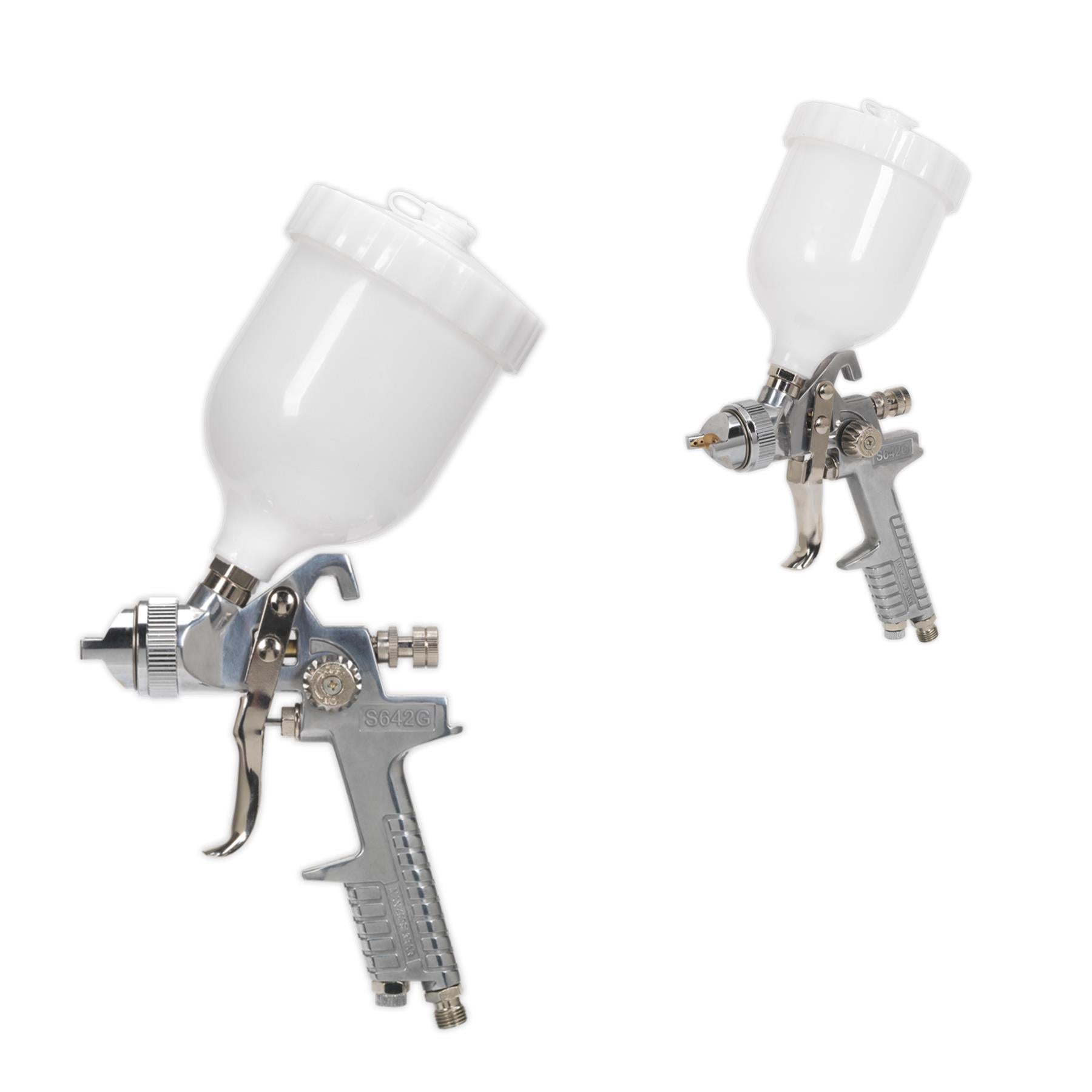 Sealey Spray Gun Gravity Feed 1.8mm Set-Up