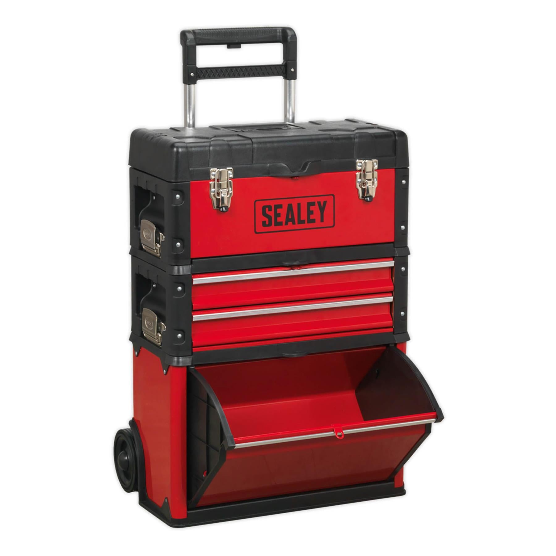 Sealey Mobile Steel/Composite Toolbox - 3 Compartment
