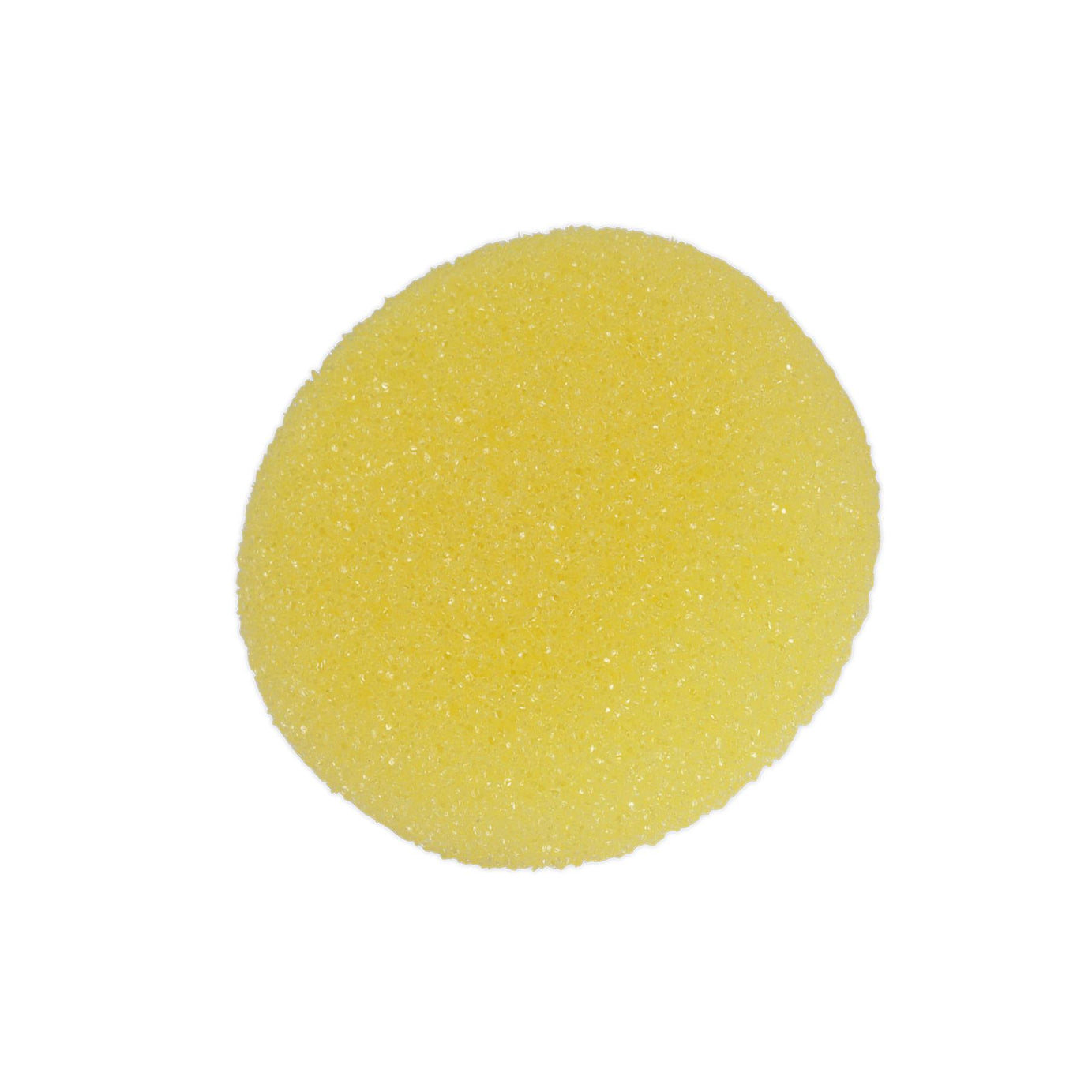 Sealey Buffing & Polishing Foam Head Hook-and-Loop Ø80 x 25mm Yellow/Coarse
