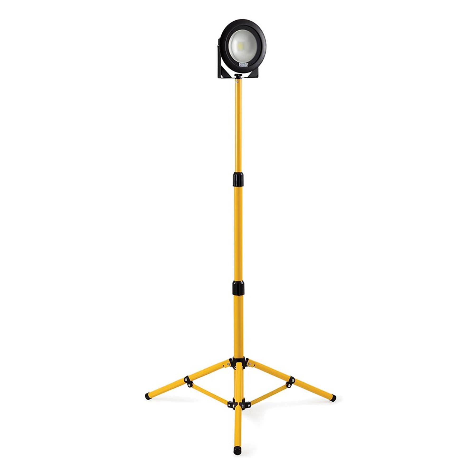 Defender DF4000 LED Flood Light 110V Tripod Stand Camp Work Site Single