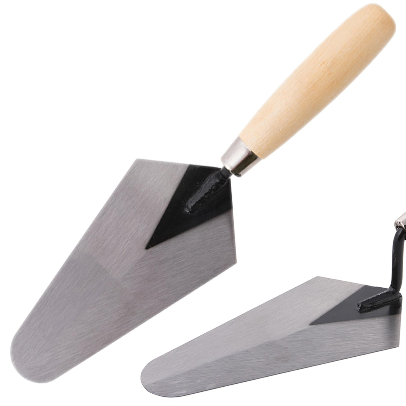 Gauging Trowel 180mm brick Laying Smoothing Cement Motar Comfort Wood Handle