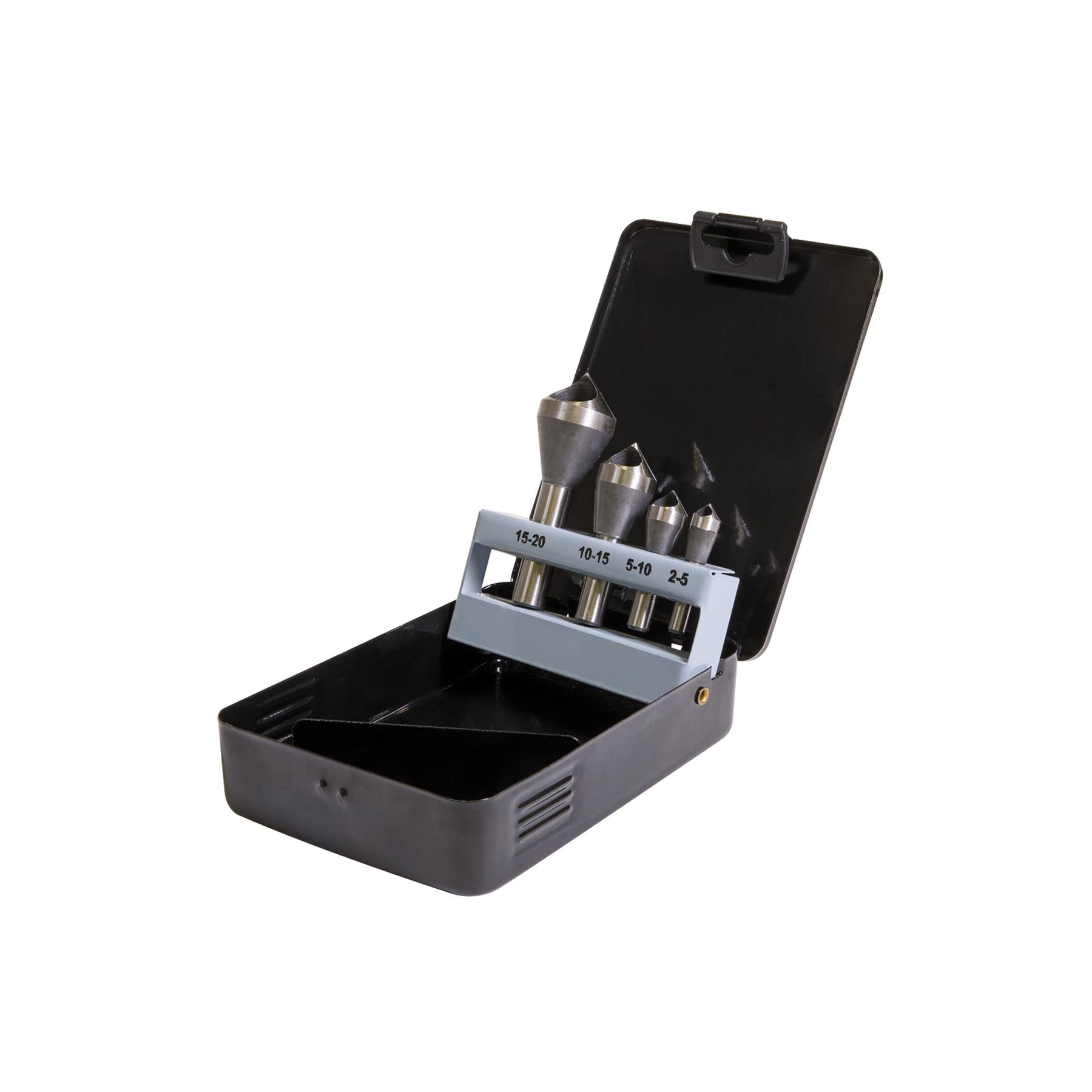 Sealey Slotted Deburring Countersink Drill Bit Set 4pc 90°
