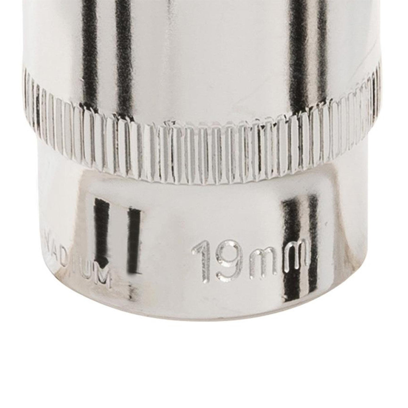 Socket 3/8" Drive Metric Hex Square 19mm Individual Hex Polished Crv Tool