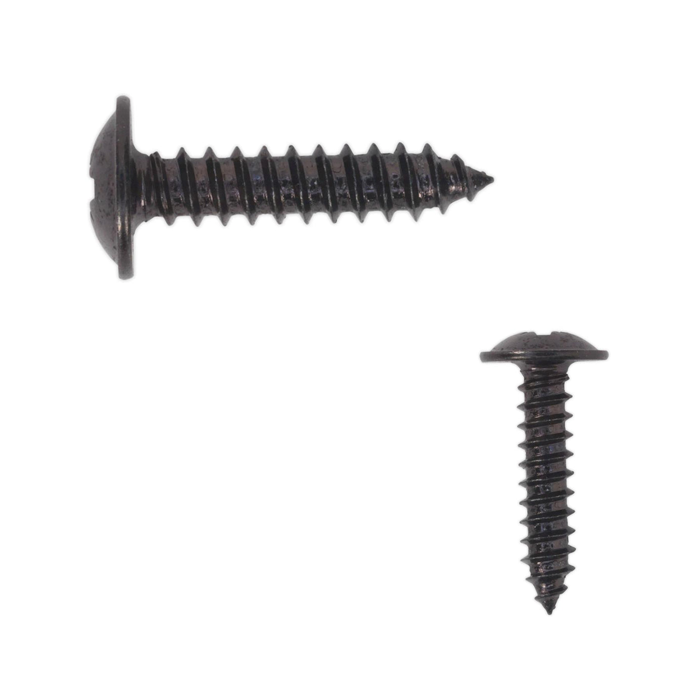 Sealey Self Tapping Screw 4.2 x 19mm Flanged Head Black Pozi Pack of 100