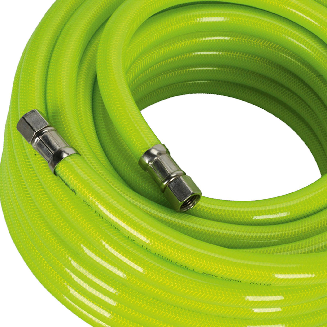 Sealey Air Hose High-Visibility 15m x 10mm with 1/4"BSP Unions