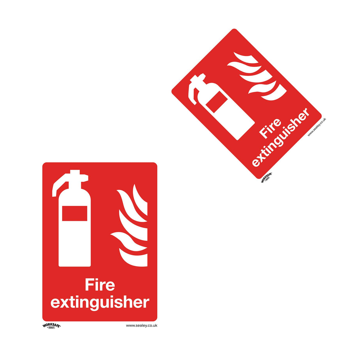 Prohibition Safety Sign - Fire Extinguisher - Self-Adhesive Vinyl