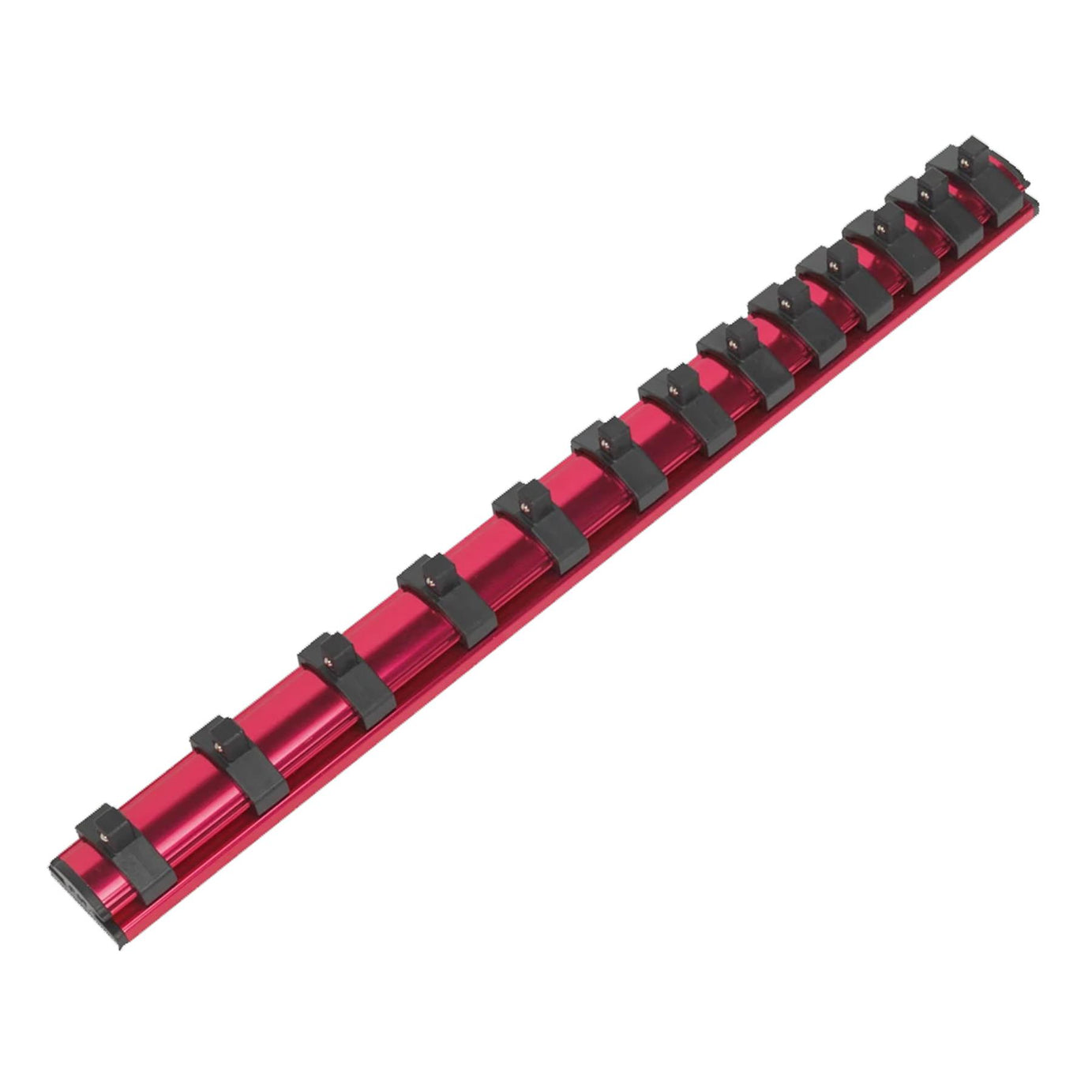 Sealey Socket Retaining Rail Magnetic 1/4"Sq Drive 13 Clips