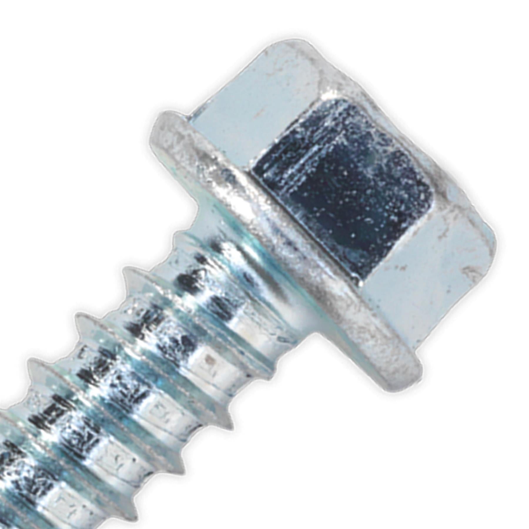Sealey Self Drilling Screw 5.5 x 38mm Hex Head Zinc Pack of 100
