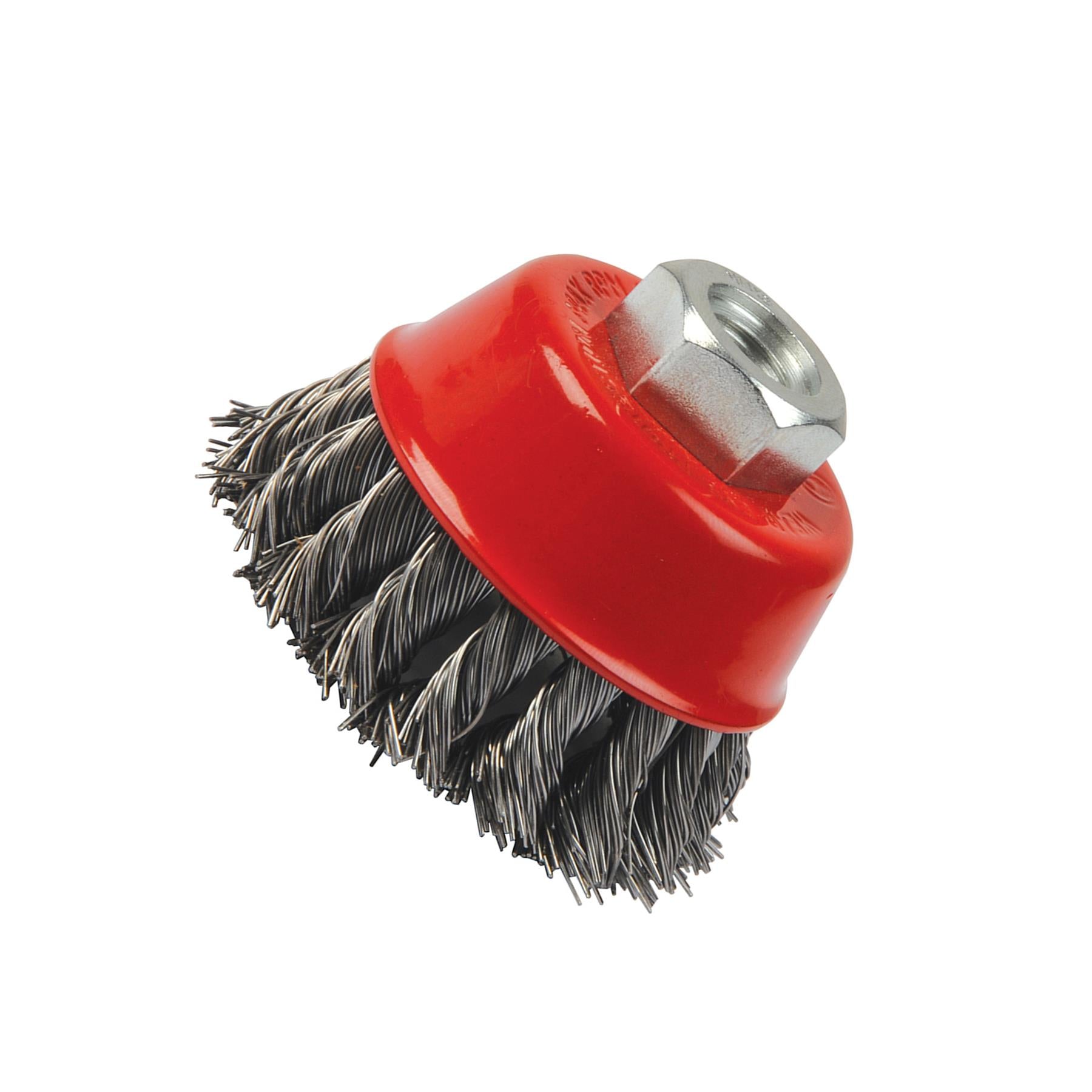 Steel Twist-Knot Bowl Cup 75mm Abrasive Grinding Paint Rust Removal DIY