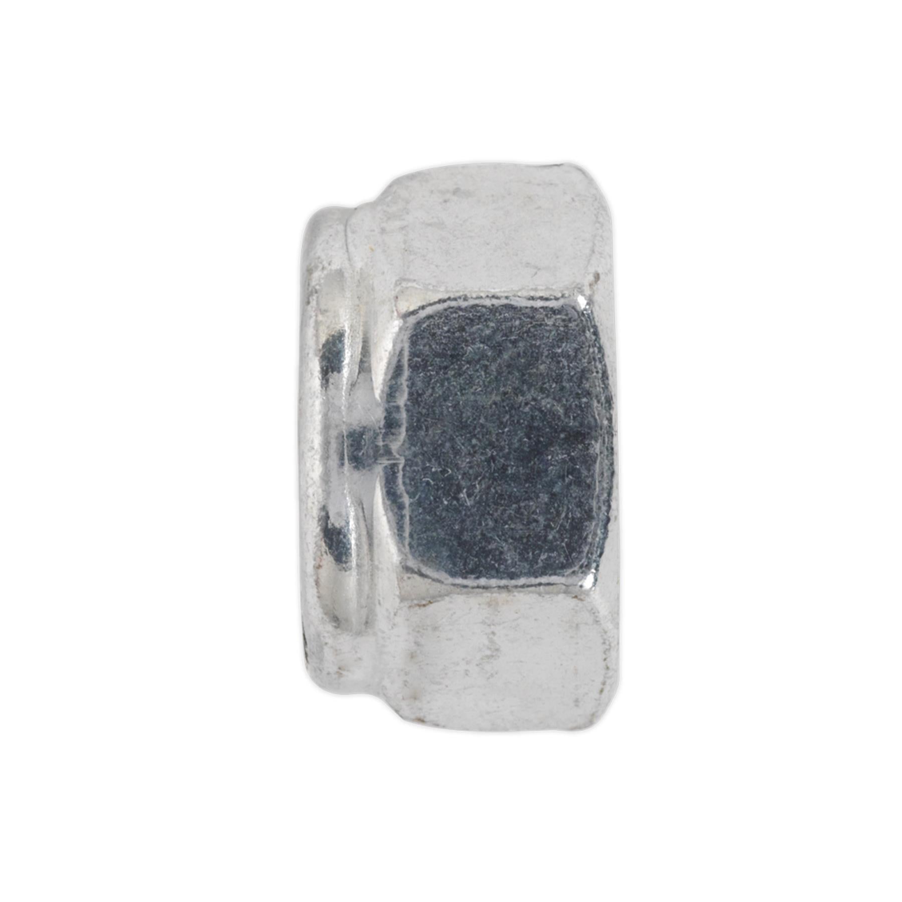 Sealey Nylon Locknut M8 Zinc Pack of 100