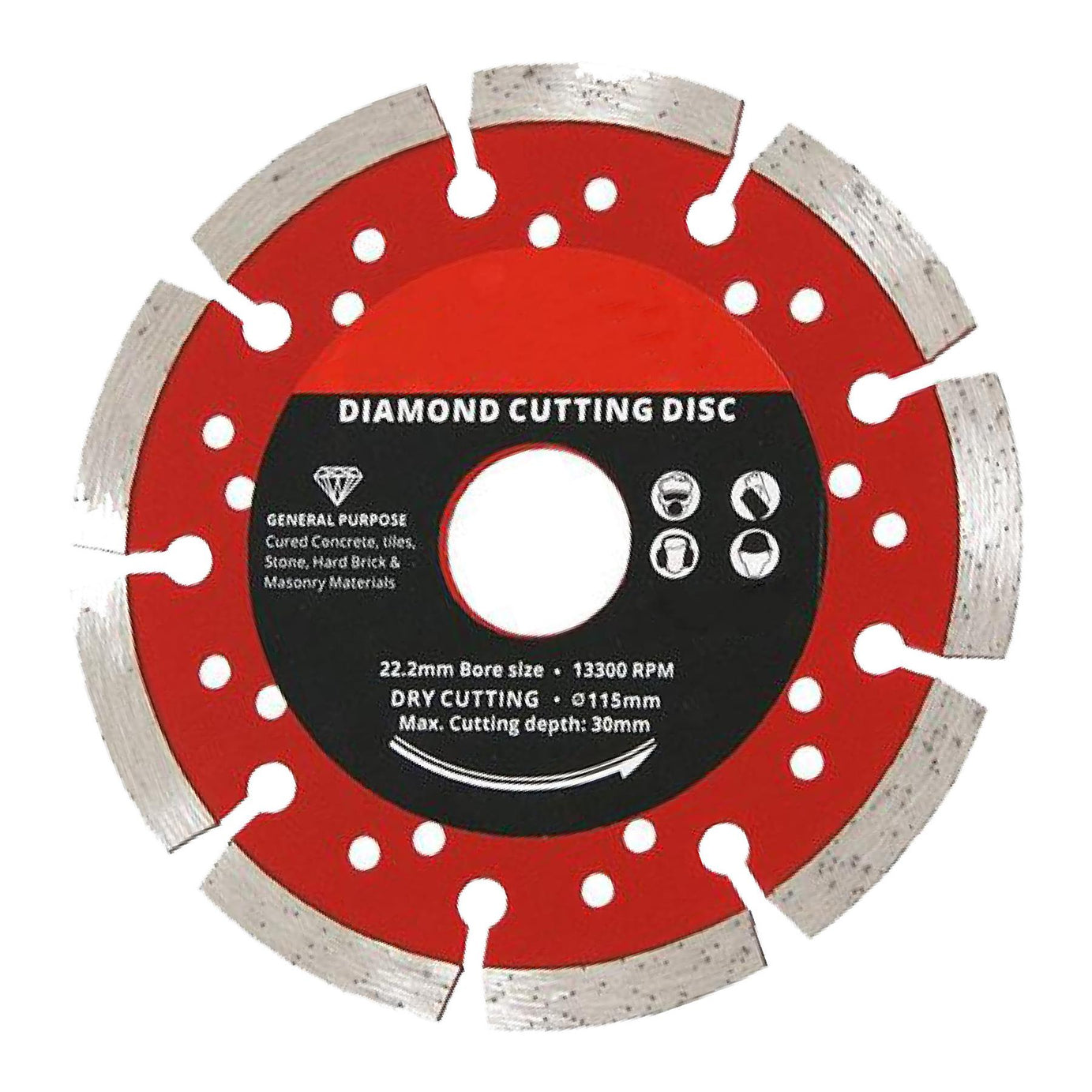 DIAMOND Blade DISC Angle Grinder Cutter Saw Dry Cutting 4.5 inch / 115mm