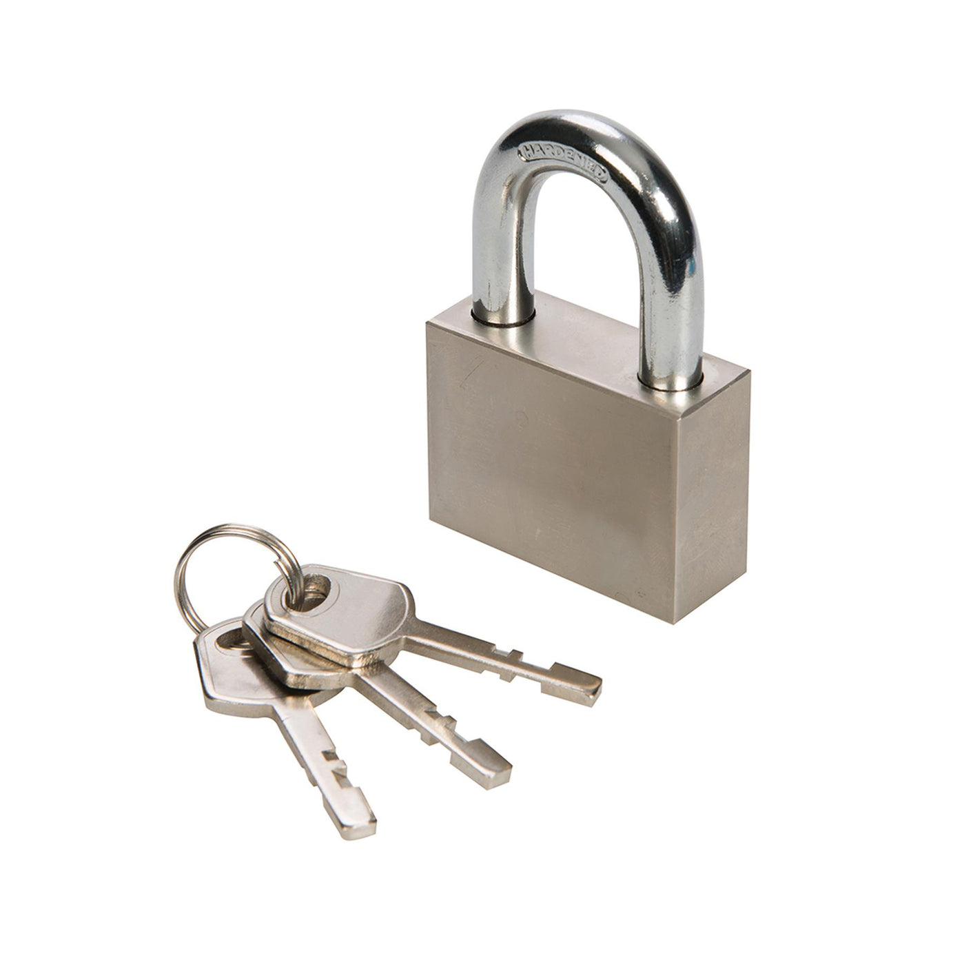 Heavy Duty Steel Padlock - 50mm Strong Home Office Travel Safety Security 3 Keys