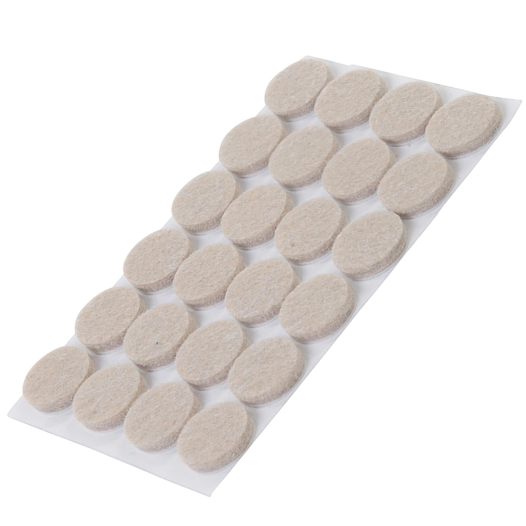 24Pk Self Adhesive Felt Pads Protectors - 20mm Round Provides Smooth Protection