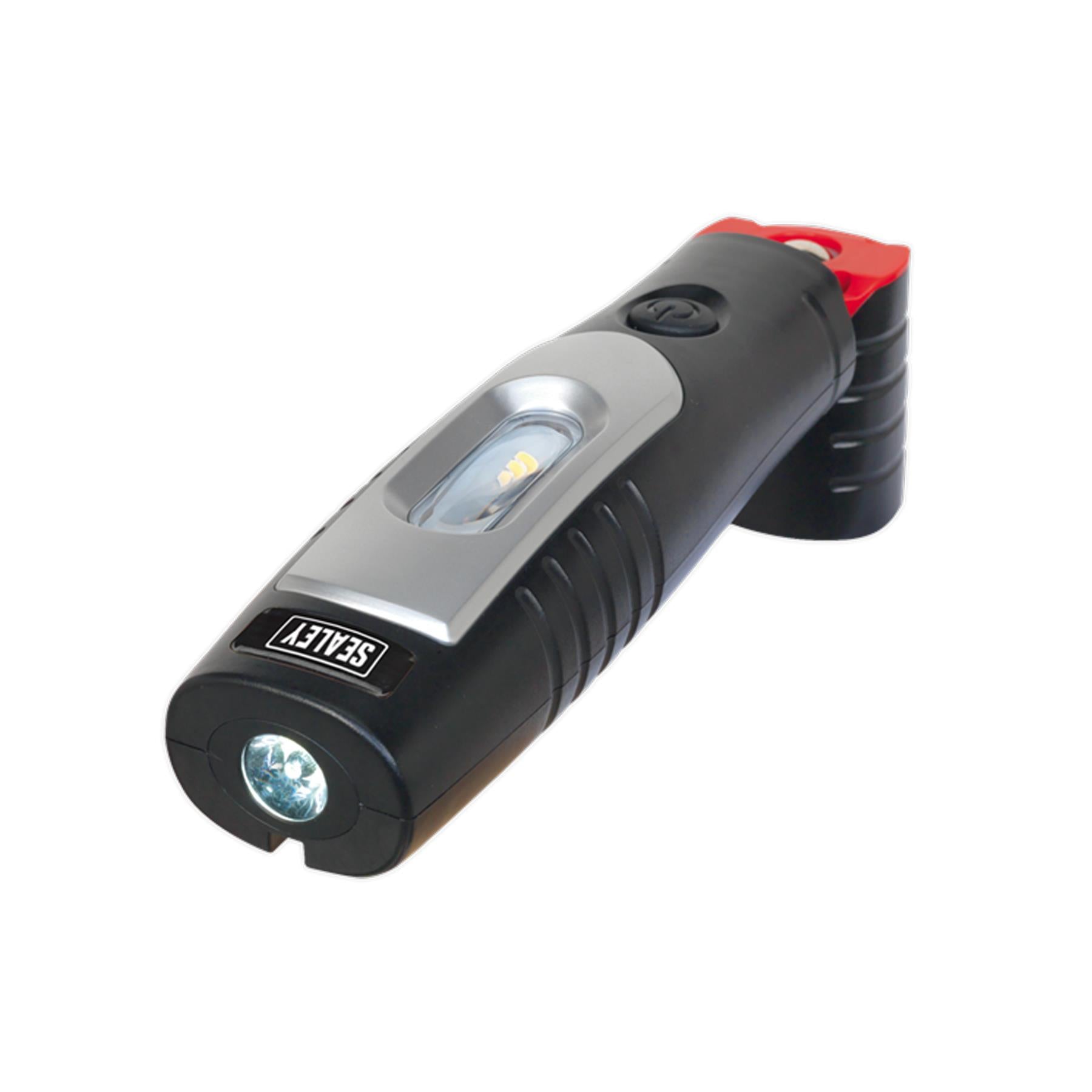 Sealey Rechargeable 360 Inspection Light 7 SMD & 3W SMD LED Black