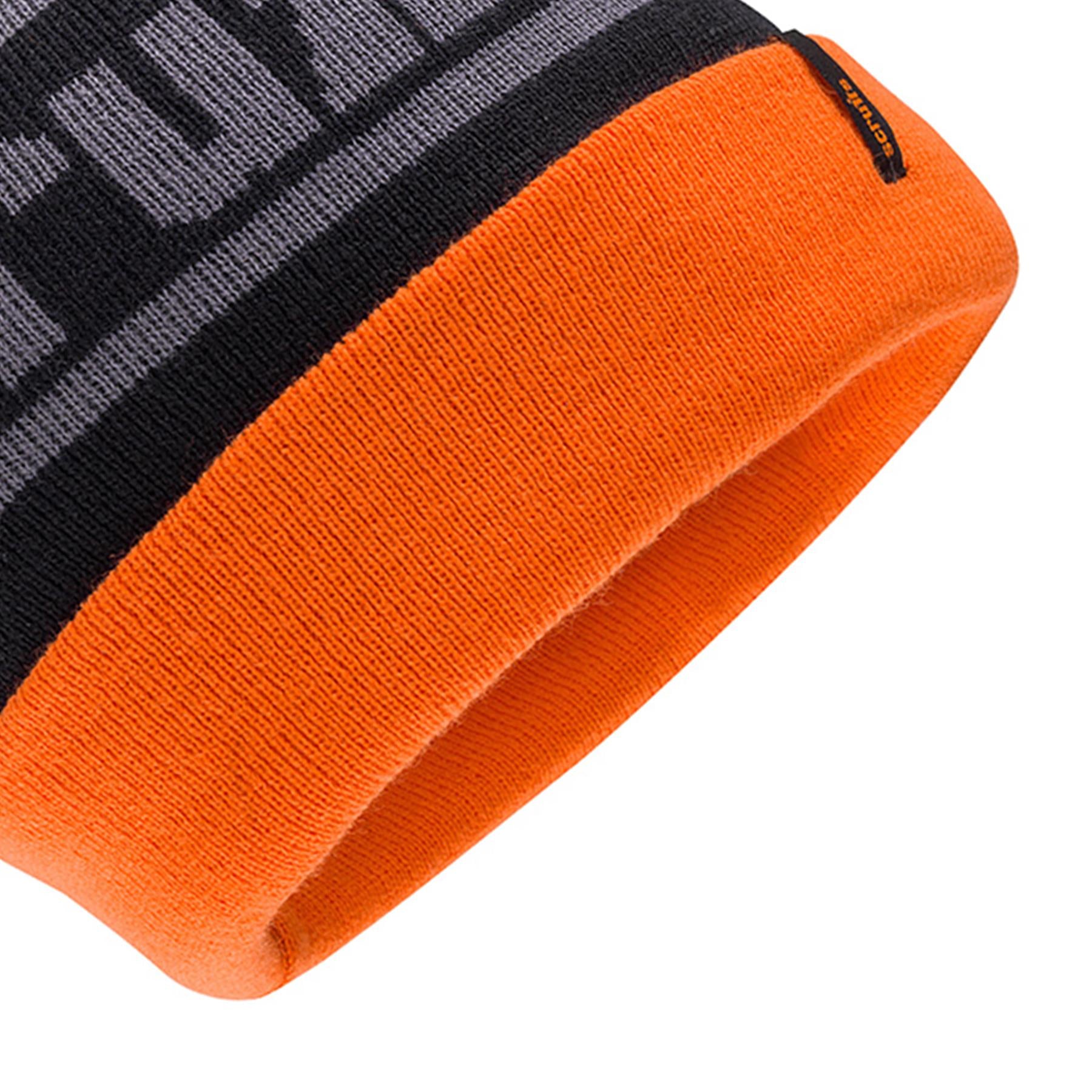 Scruffs Trade Bobble Hat With Soft Padded Black/Orange