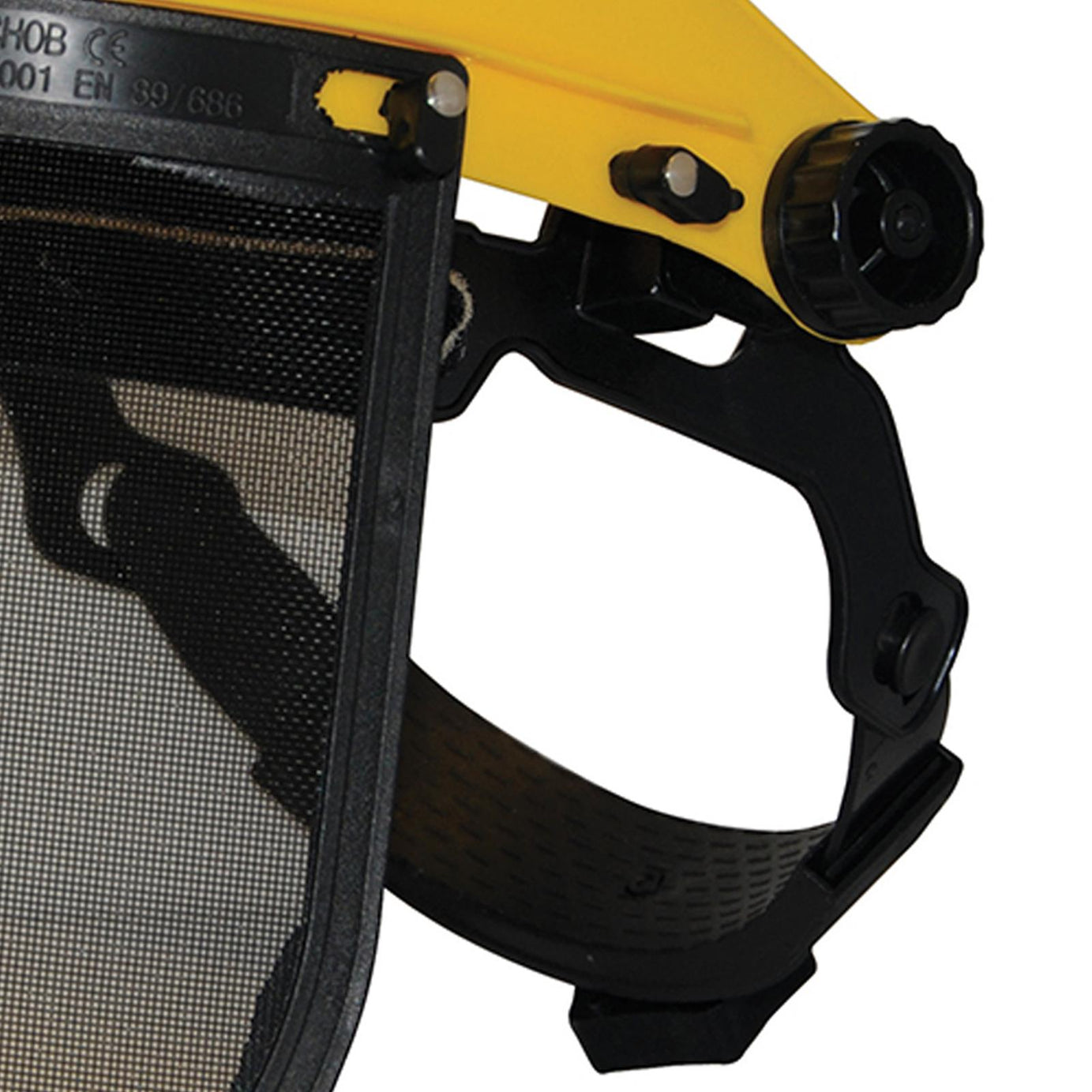 Mesh Safety Visor - Mesh Features Single Point Ratchet Adjustment Quality