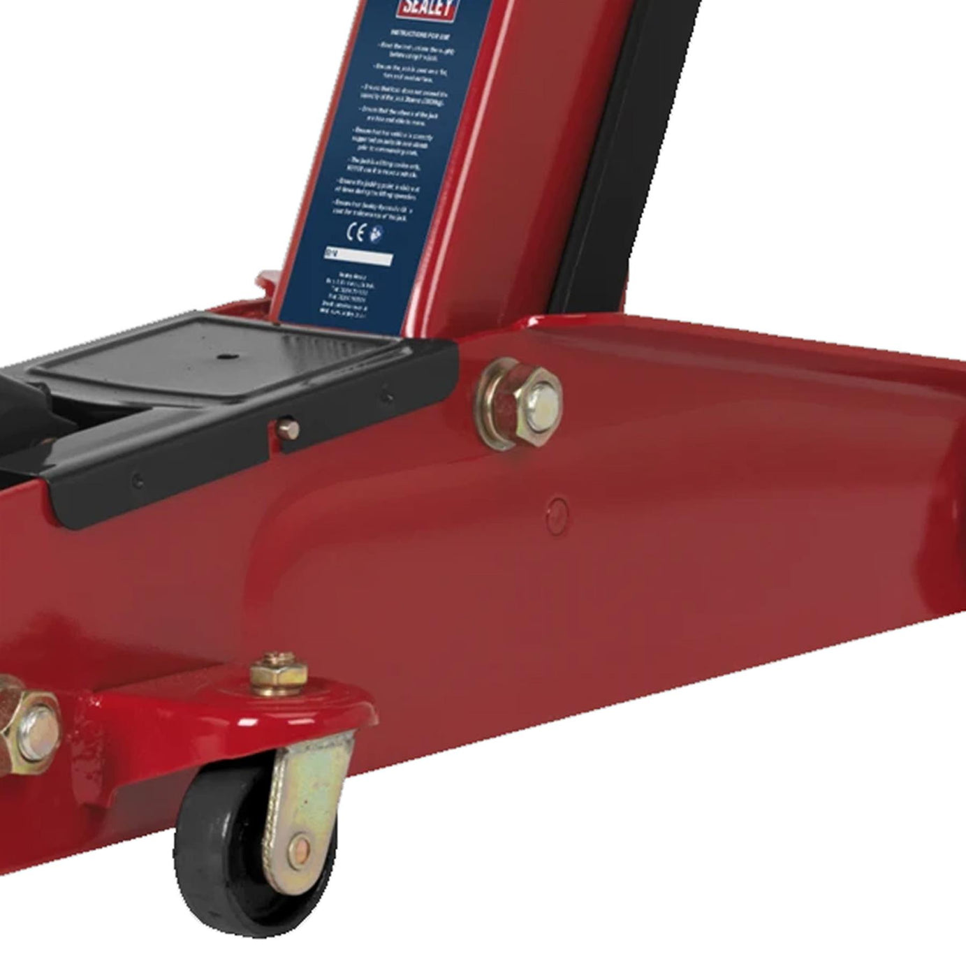 Sealey Car/Van/4x4 Trolley Jack 3 Tonne Long Chassis Heavy Duty - 1153CX