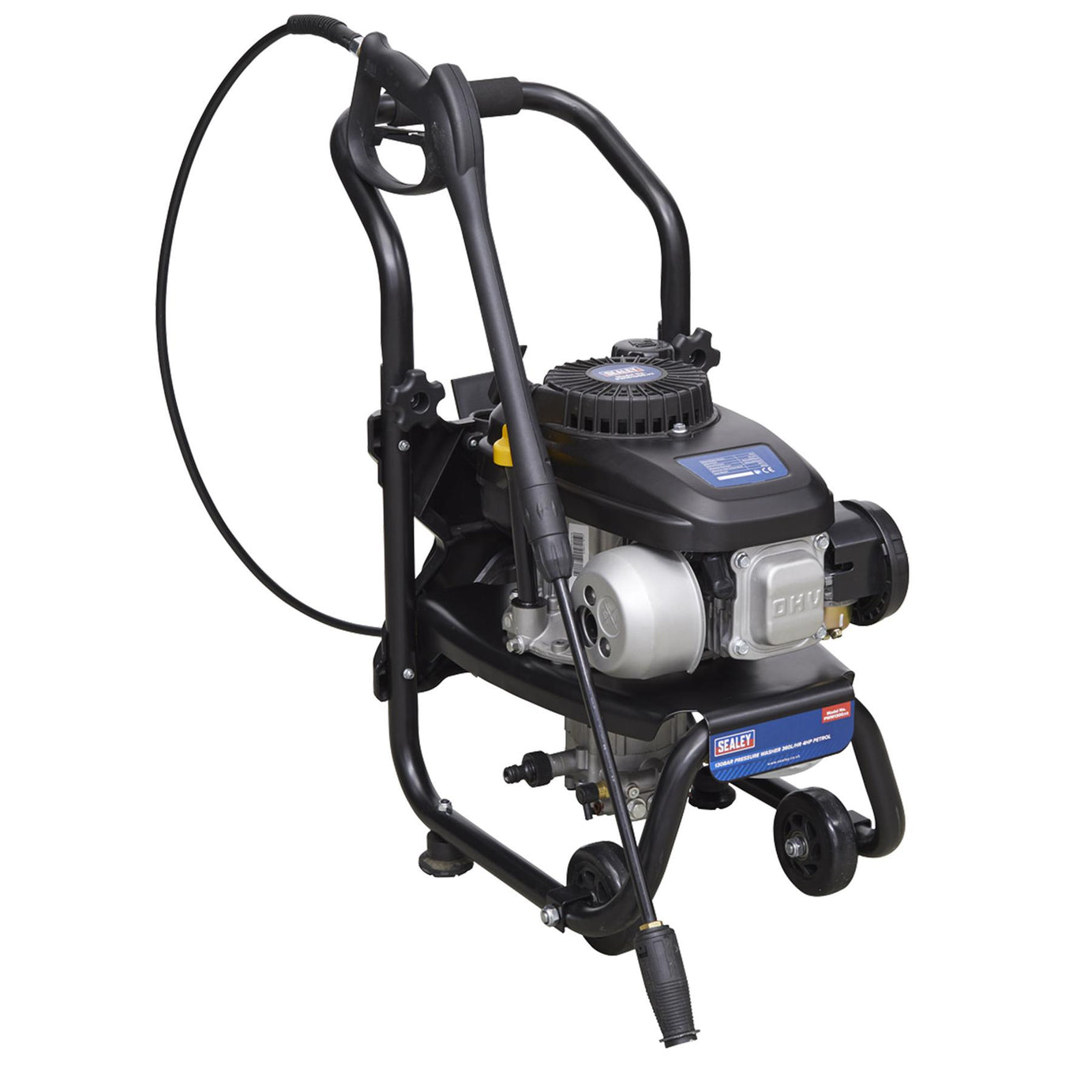 Sealey Pressure Washer 150bar 360L/hr 4hp Petrol