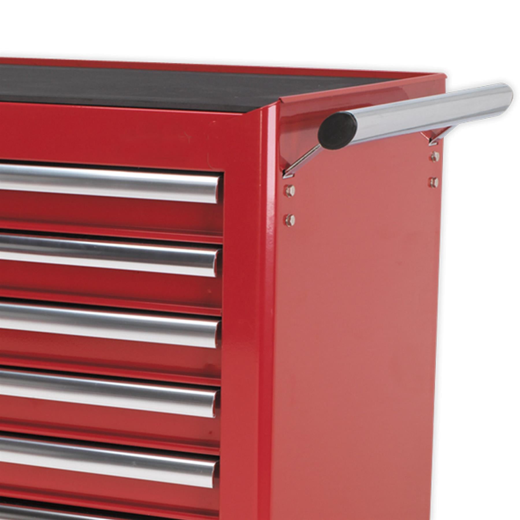 Sealey Rollcab 7 Drawer with Ball Bearing Slides - Red