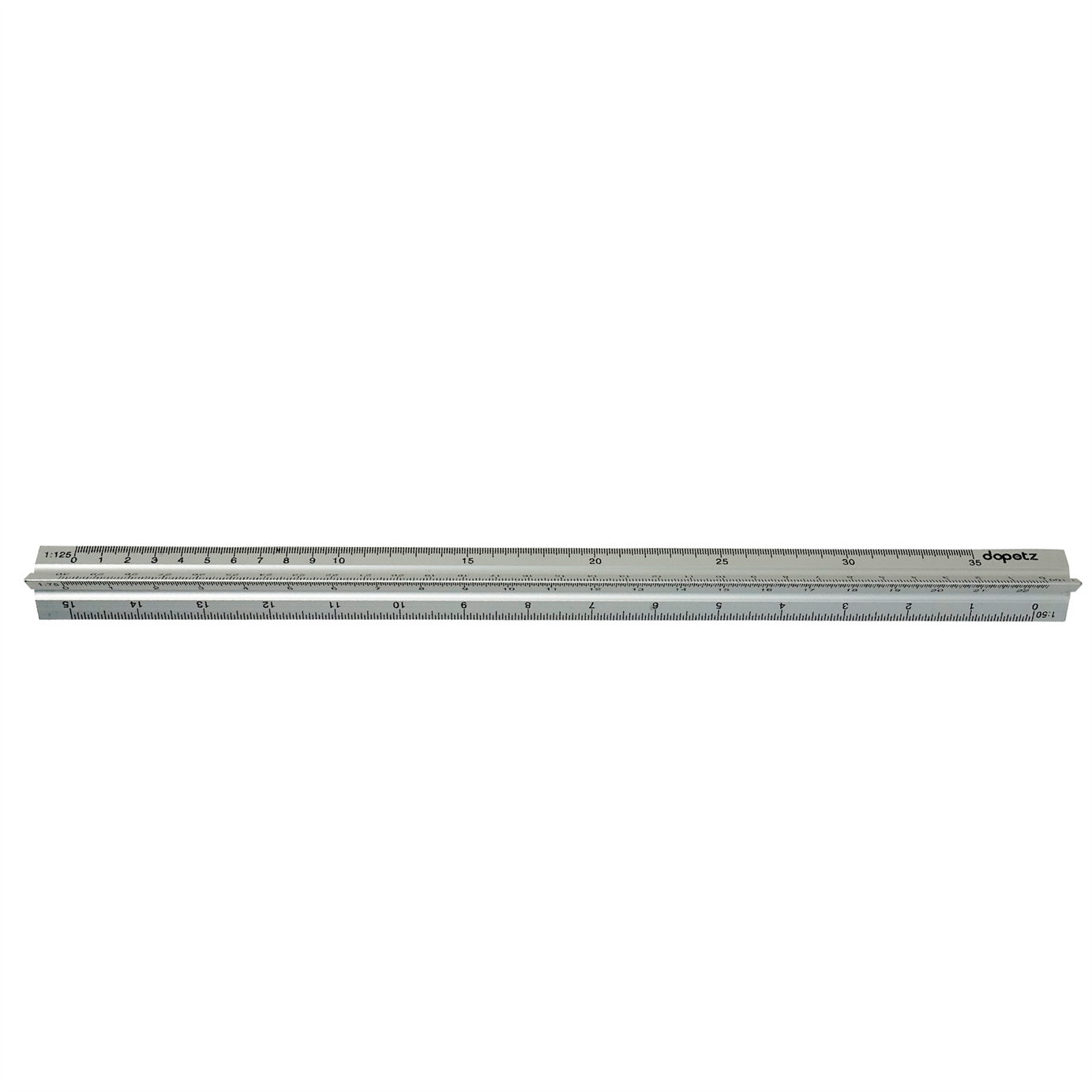 30cm Triangular Aluminium Tri Scale Metal Ruler Architects Engineers Rule 12"