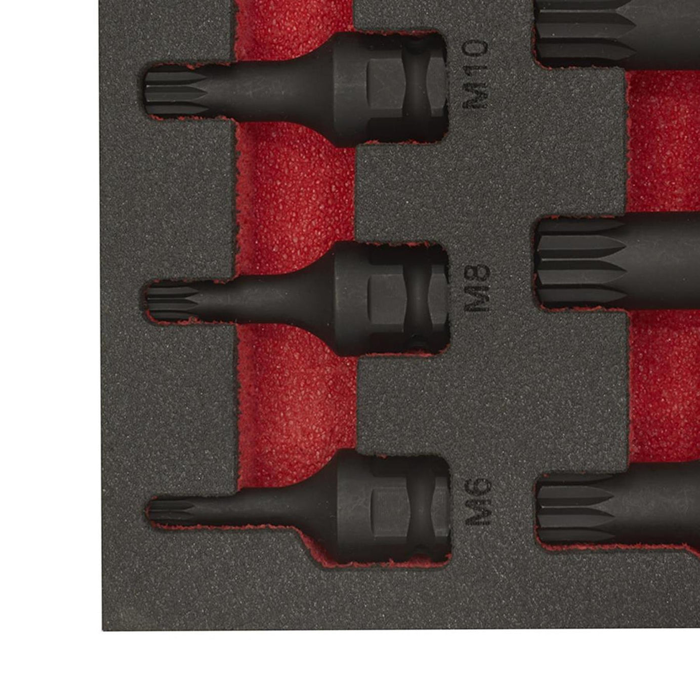 Sealey Impact Spline Socket Bit Set 8pc 3/8"Sq Drive