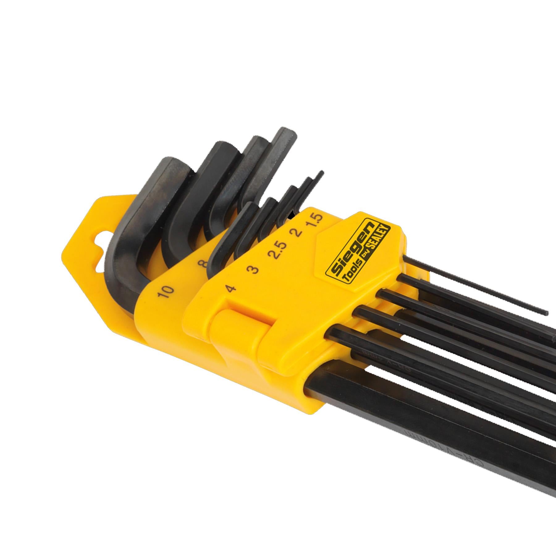 Sealey Hex Key Set 9pc Long Metric