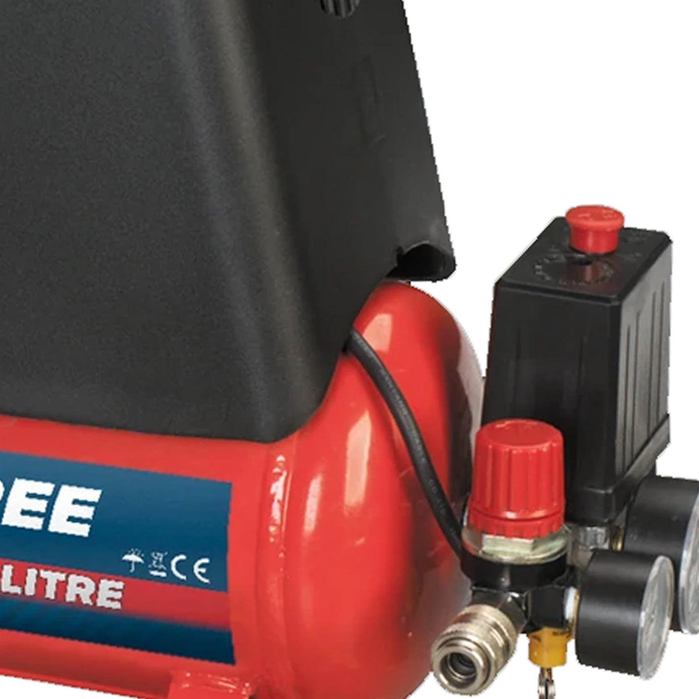 Sealey Air Compressor 6L Belt Drive 1.5hp Oil Free