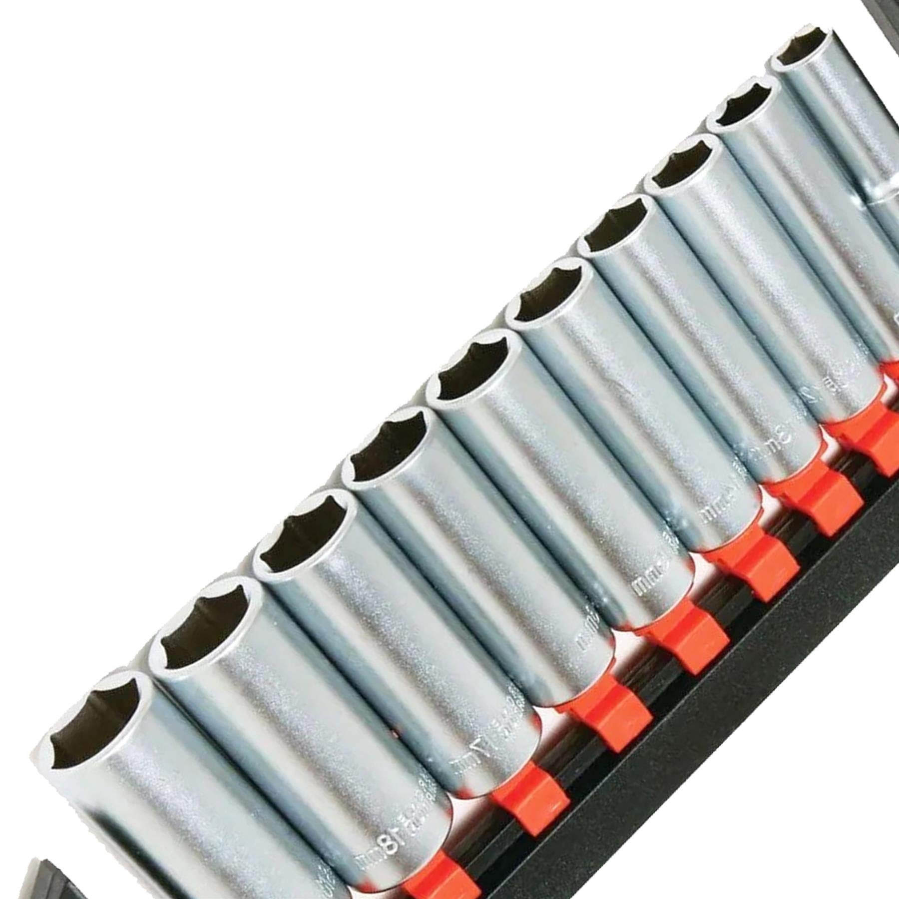 DEEP SOCKET Set 3/8" drive Deep Sockets in Metric 10-19mm Long reach Sockets