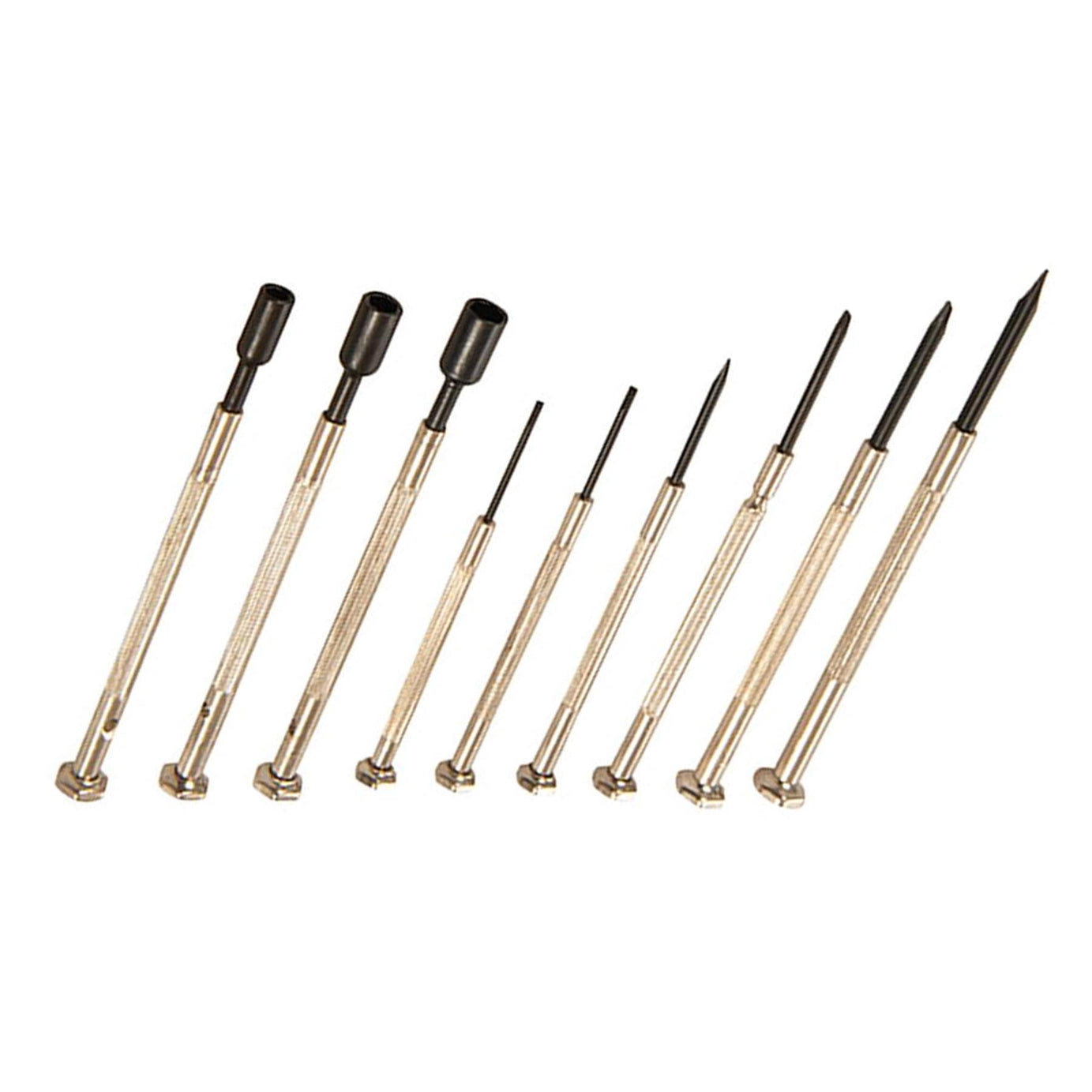 16Pce Jewellers Precision Screwdriver Set Phillips Slotted Hex & Nut Driver