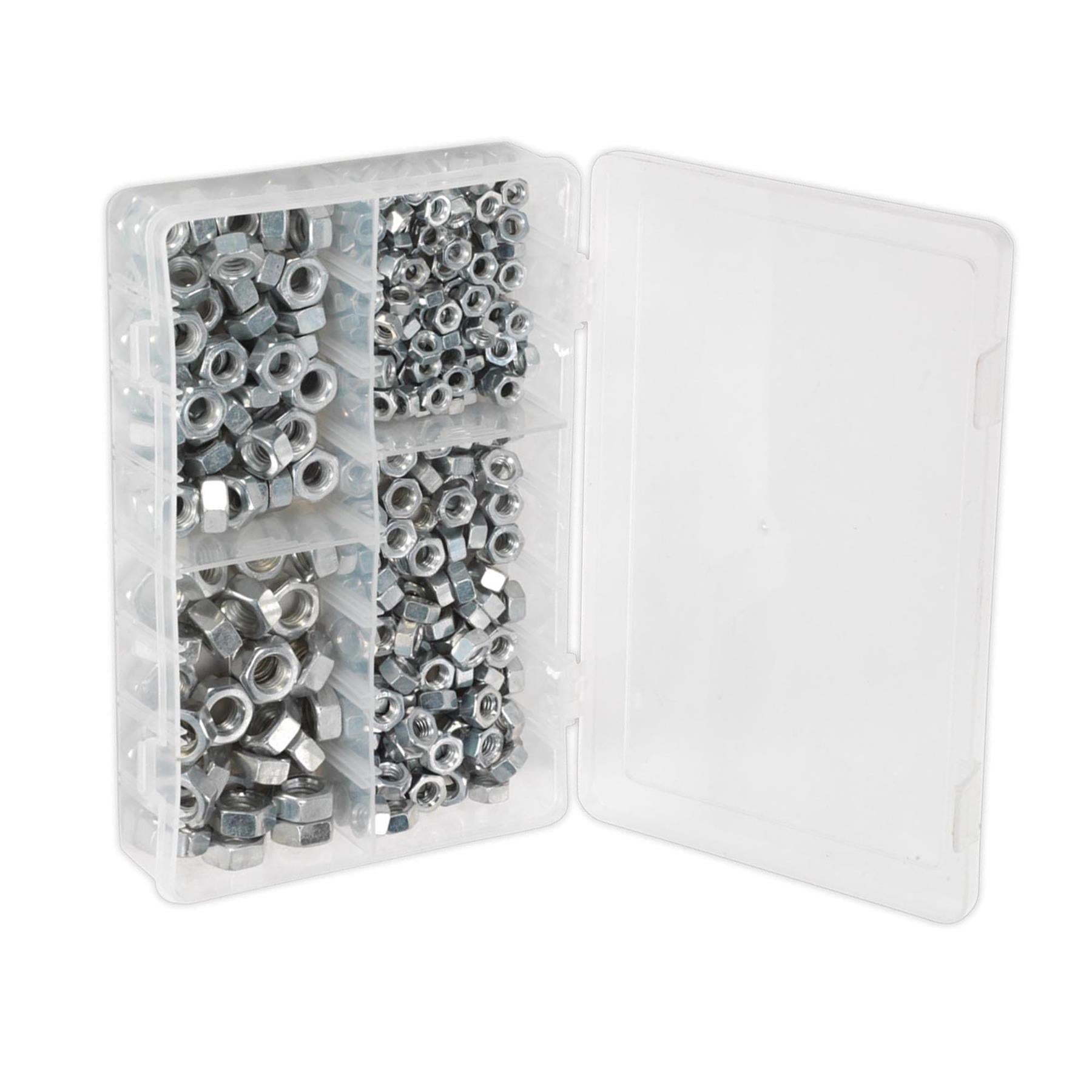 Sealey 320pcs Assorted 1/4"-1/2"UNF Stainless Steel Hex Screws & Socket Bolts