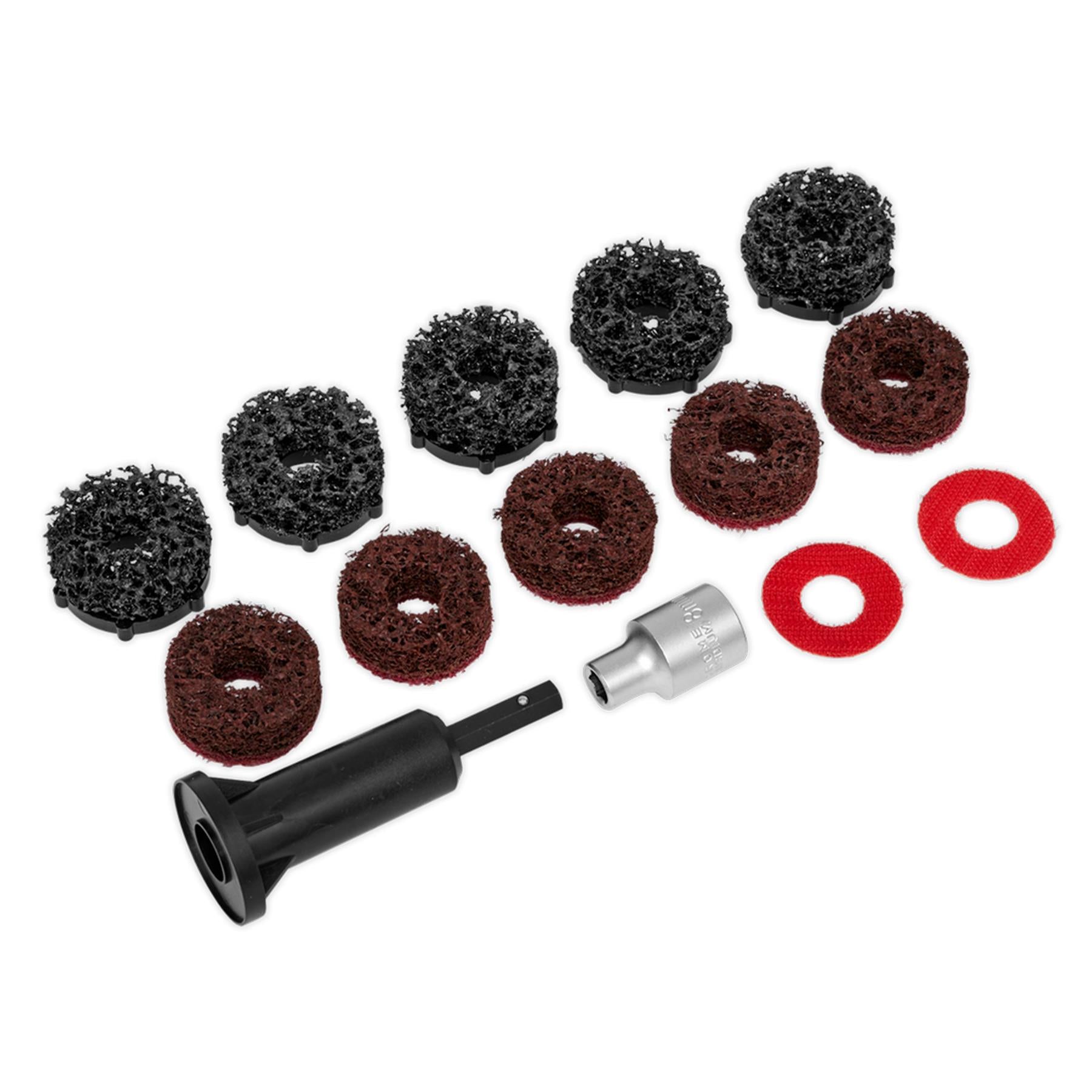 Sealey Stud Hub Cleaner 14pc Cleaning pads VS8002